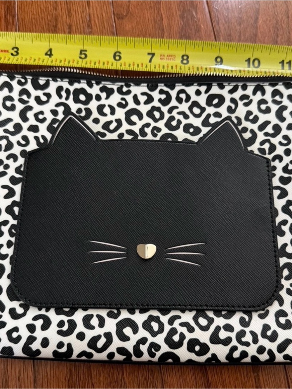 Meow Kate Spade Large Zip Pouch